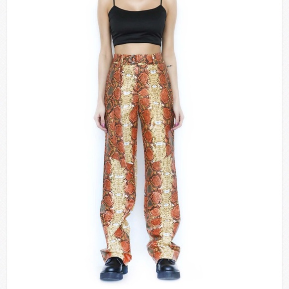 I Am Gia Shiraz Pant Snakeskin 
